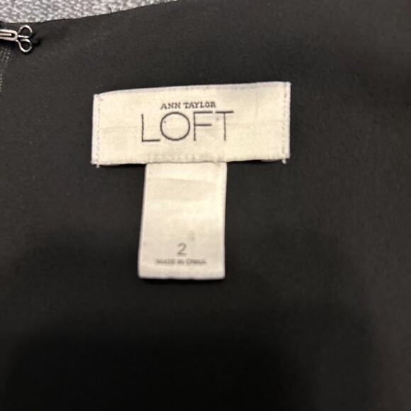 Ann Taylor Loft  Black Cocktail Dress with Crystal Embellishments - Size 2 - Picture 5 of 11